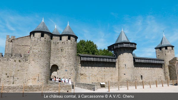 Le château comtal, à Carcassonne  A.V./C. Chenu