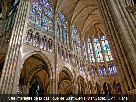 Vue intérieure de la basilique de Saint-Denis P.Cadet, CMN, Paris