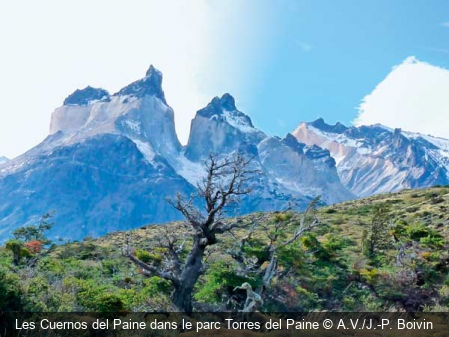Les Cuernos del Paine dans le parc Torres del Paine A.V./J.-P. Boivin