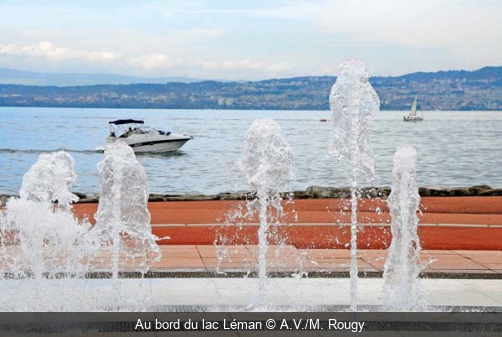 Au bord du lac Léman A.V./M. Rougy
