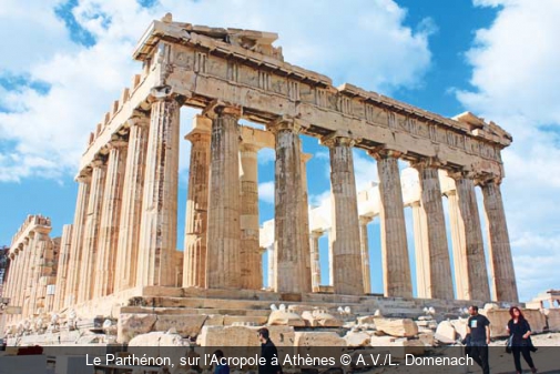 Le Parthénon, sur l'Acropole à Athènes A.V./L. Domenach