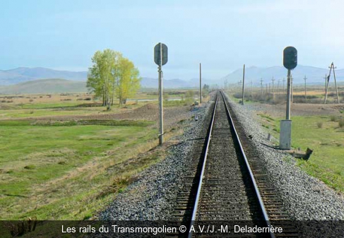 Les rails du Transmongolien A.V./J.-M. Deladerrière