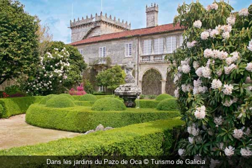 Dans les jardins du Pazo de Oca Turismo de Galicia