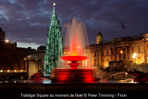 Trafalgar Square au moment de Noël Peter Trimming / Flickr