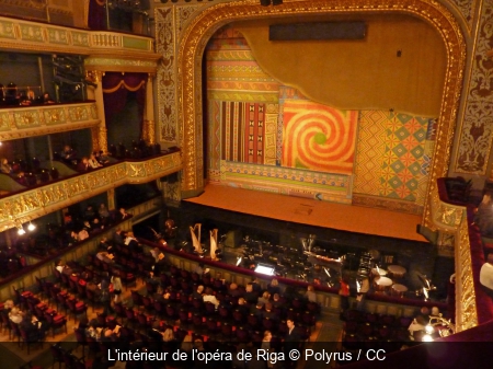L'intérieur de l'opéra de Riga Polyrus / CC