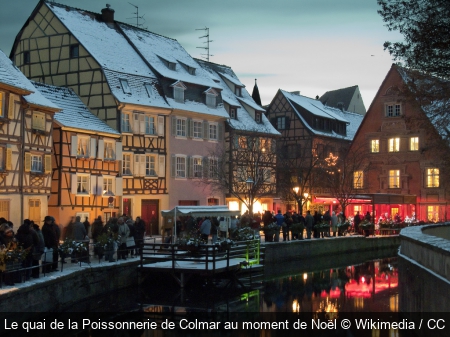 Le quai de la Poissonnerie de Colmar au moment de Noël Wikimedia / CC