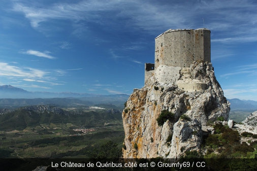 Le Château de Quéribus côté est Groumfy69 / CC