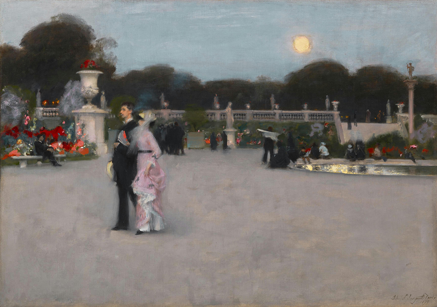 John Singer Sargent, Dans le jardin du Luxembourg, 1879