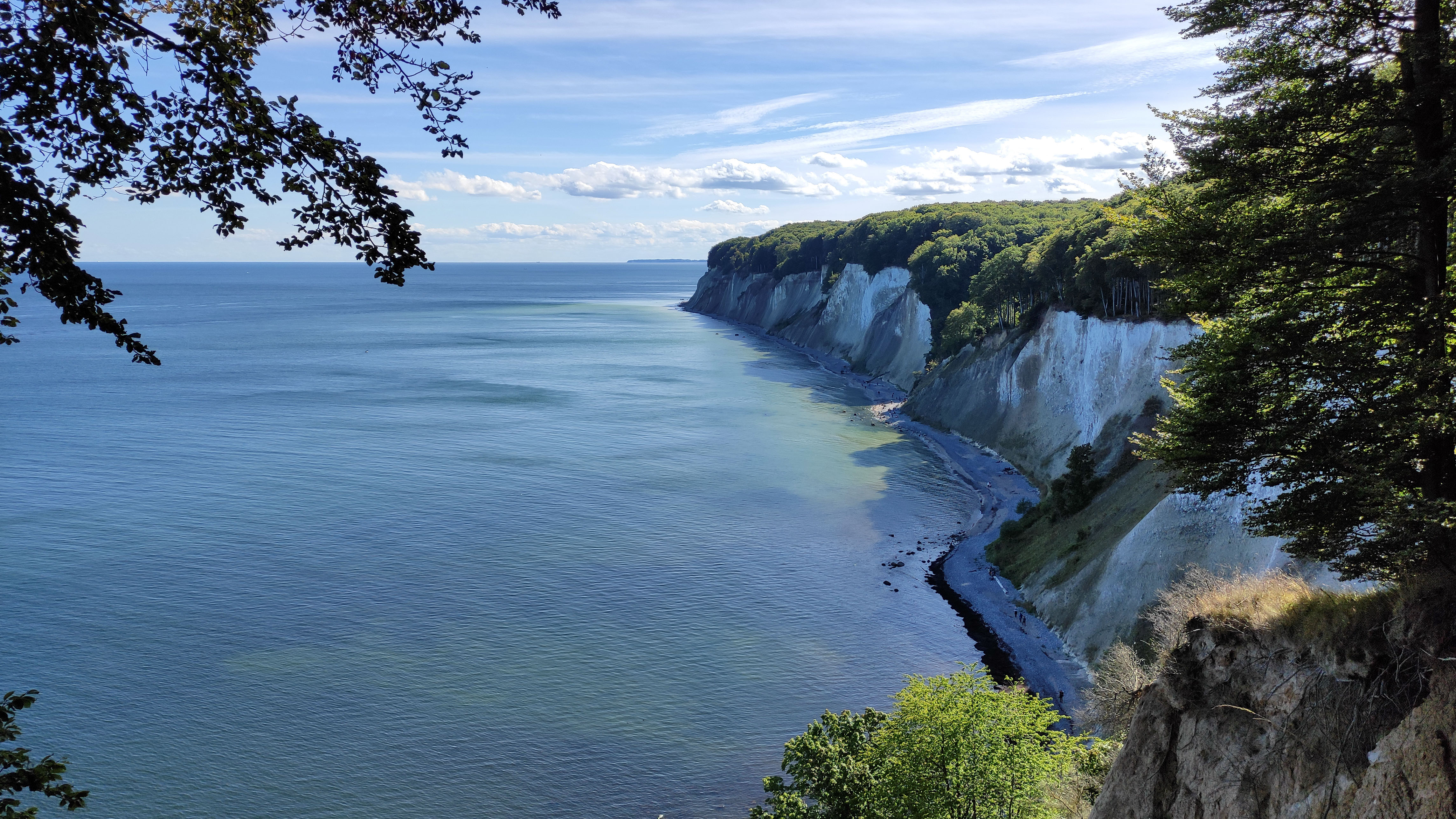 Vue sur les falaises de Rügen