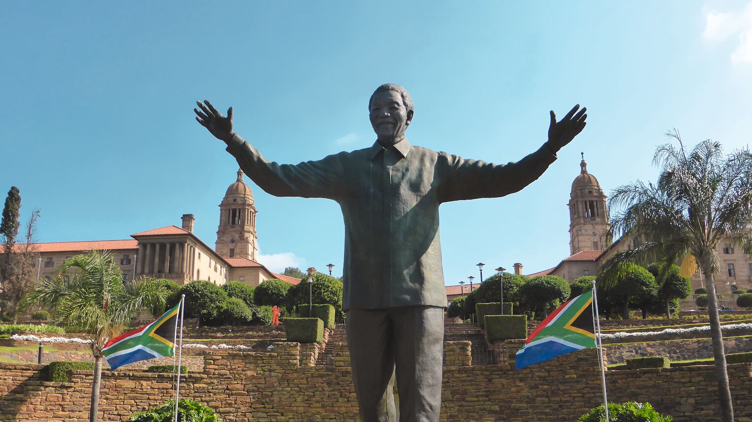 La statue de Nelson Mandela à Prétoria, en Afrique du Sud