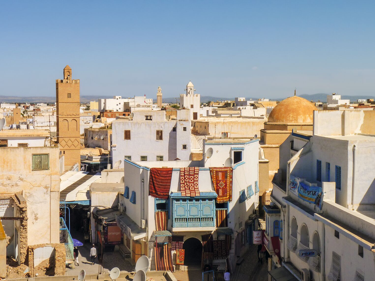 Vue sur Kairouan en Tunisie
