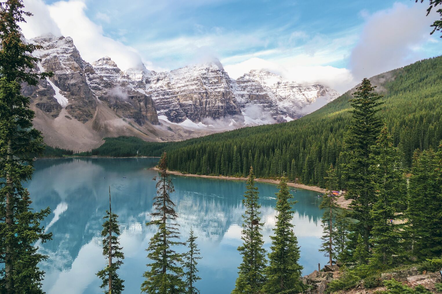 Le lac Moraine, dans le parc national de Banff