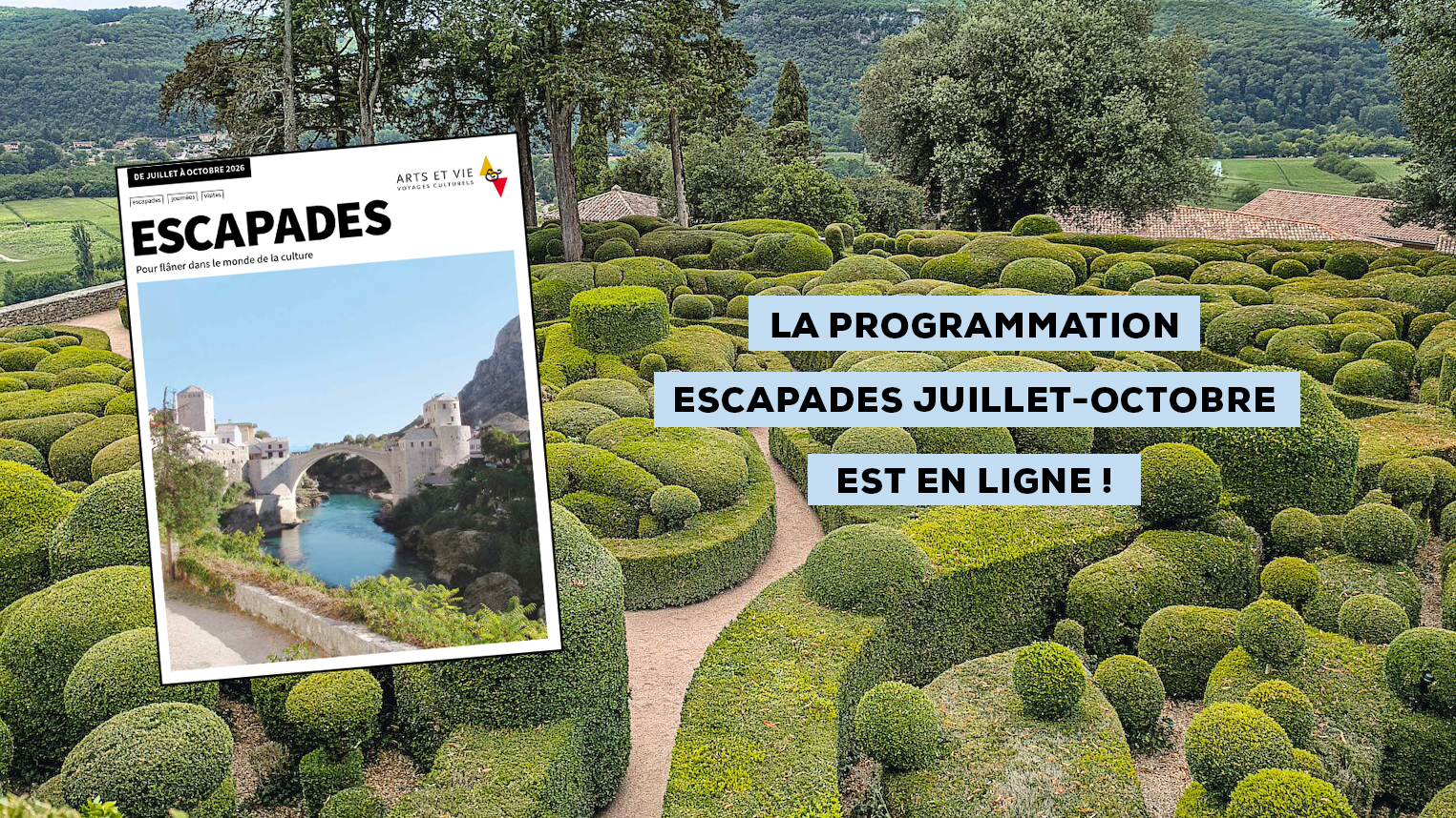 Programmation Escapades de juillet à octobre 2026