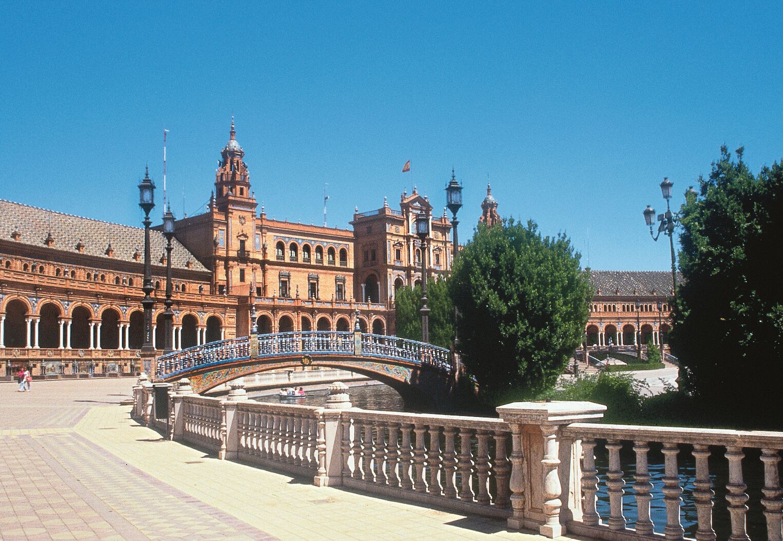Vue sur le place d'Espagne à Séville