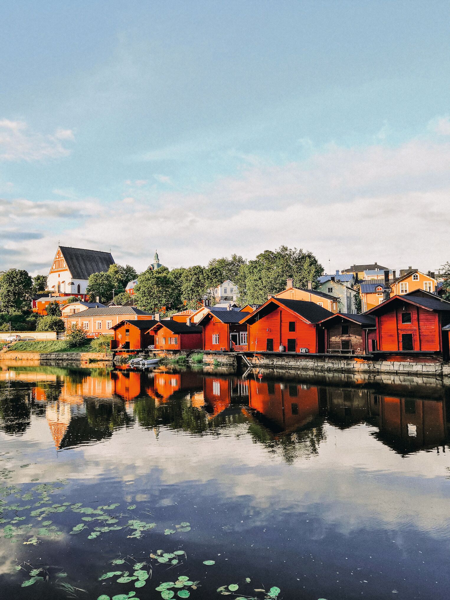 Cabanes traditionnelles à Porvoo, en Finlande