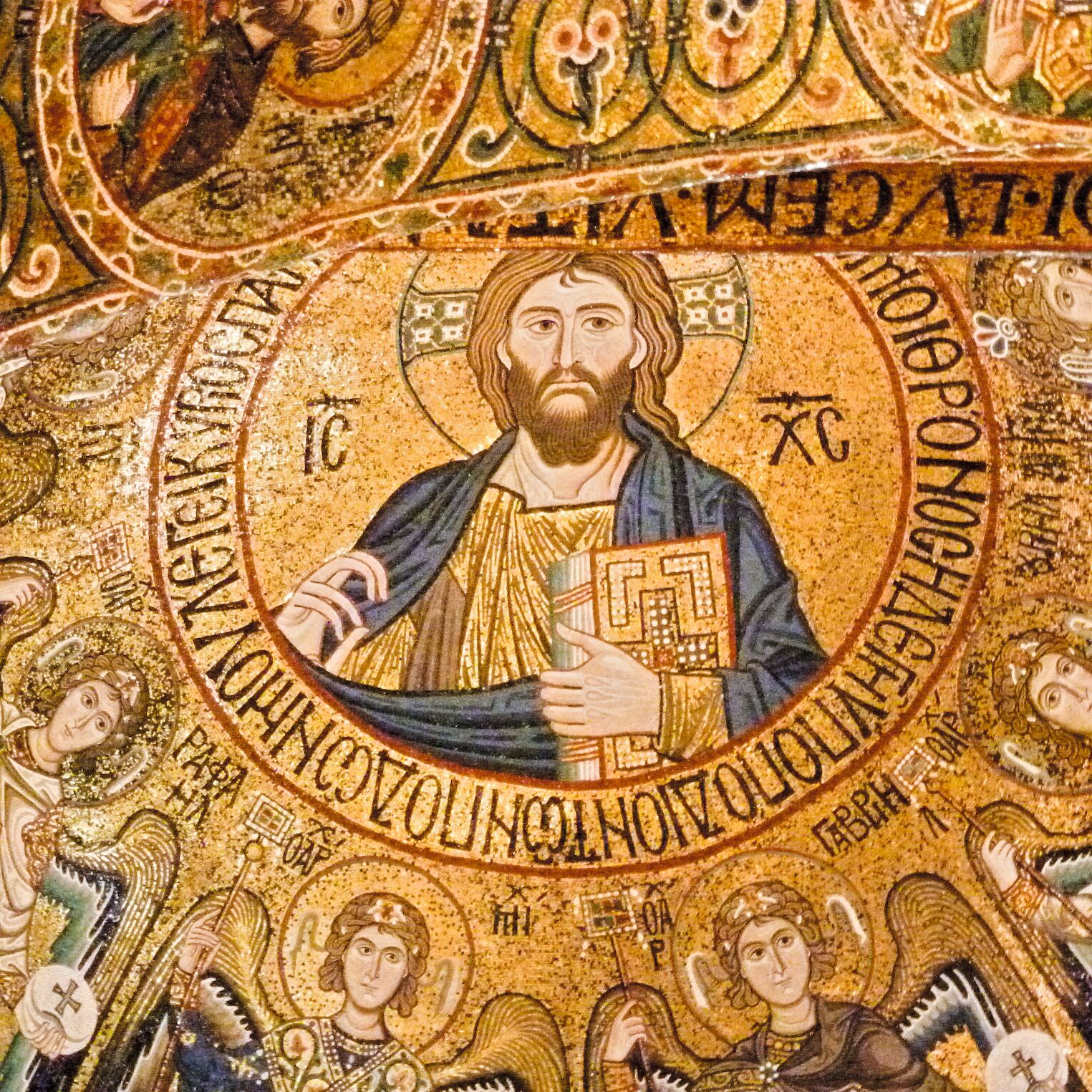 Mosaïque dans la Chapelle palatine, à Palerme
