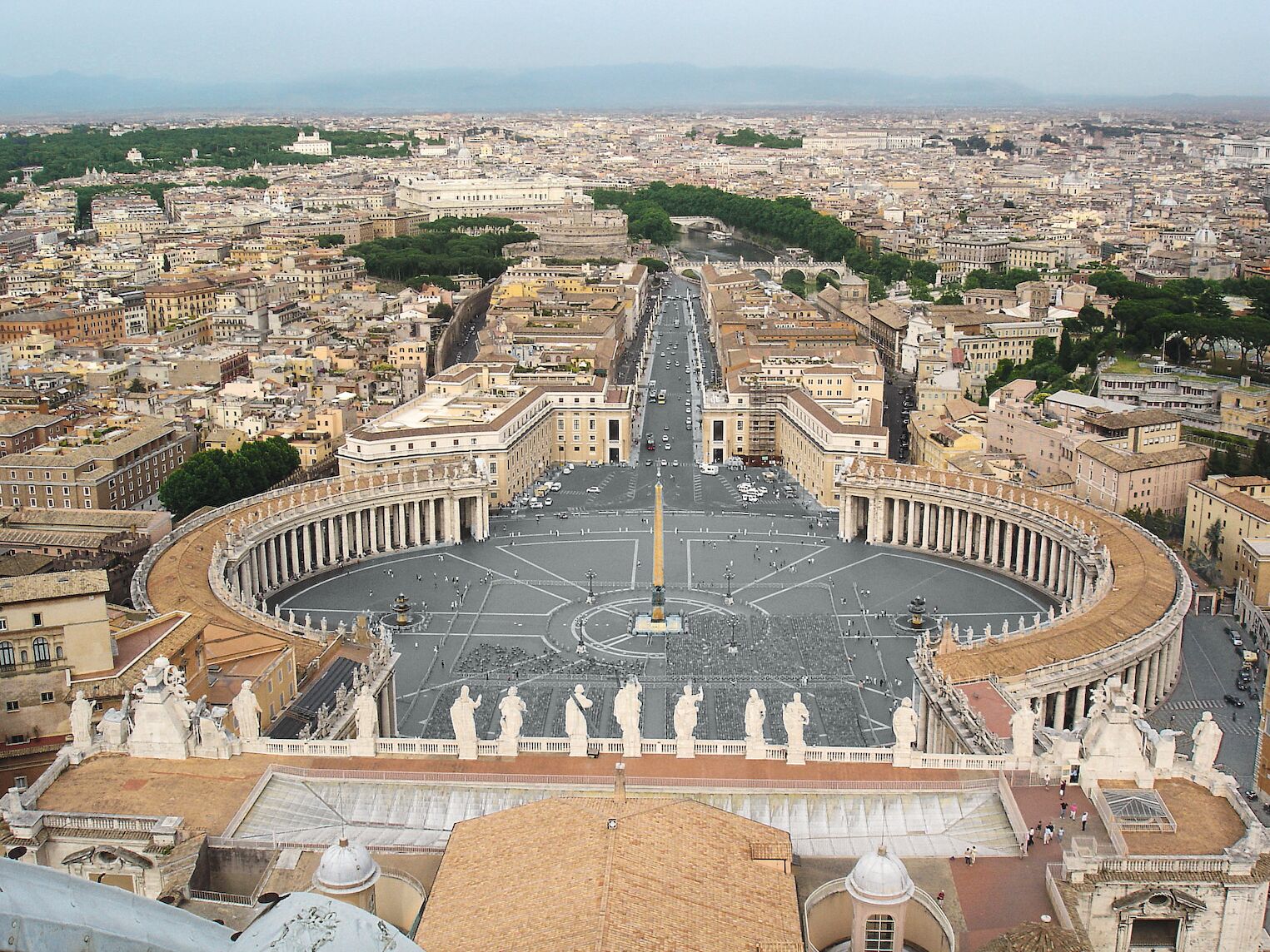 Vue sur Rome depuis la basilique Saint-Pierre