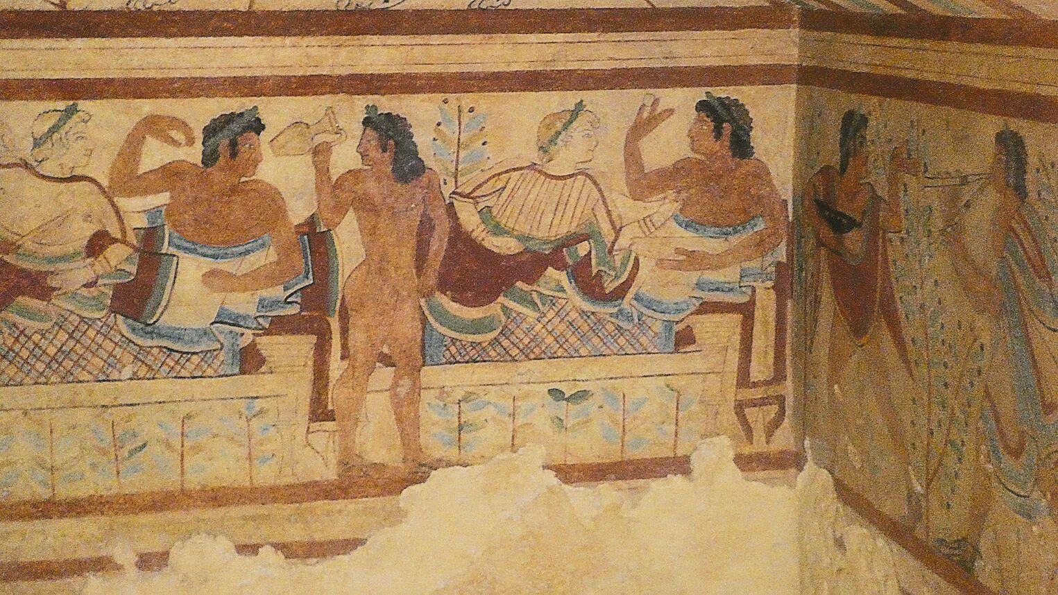Fresque de la nécropole étrusque de Tarquinia