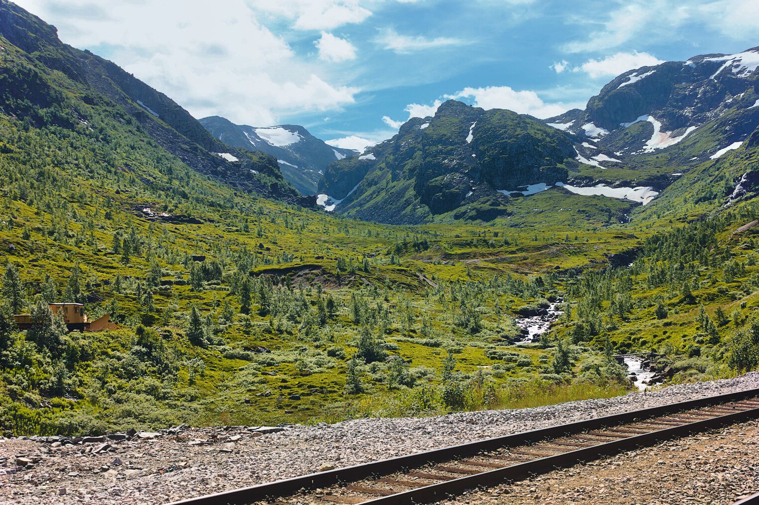 Paysage depuis la gare de Myrdal, en Norvège