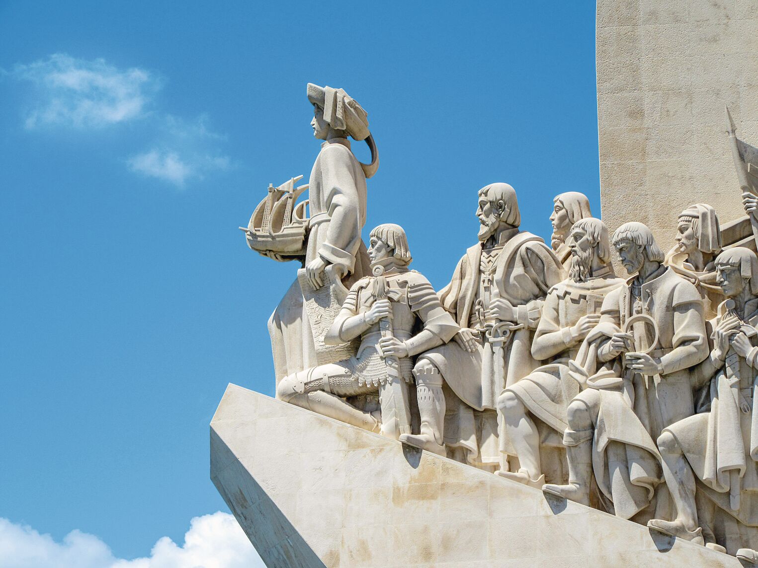 Détail du monument des Découvertes, à Lisbonne