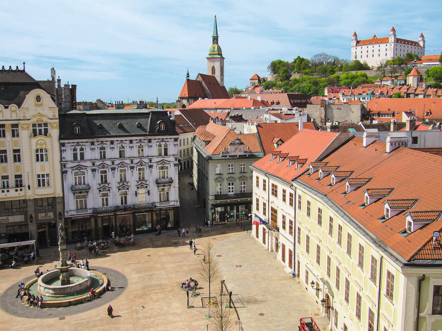 Vue sur le centre historique de Bratislava